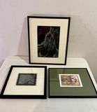 3 Unique Framed Artwork, two autographed by artist - thumbnail 1 of 12