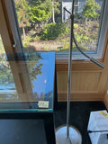 Glass and metal Desk, Floor Lamp, waste basket - thumbnail 5 of 6