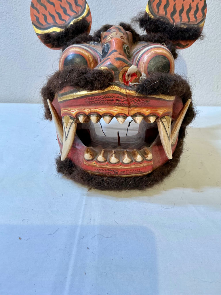 Balinese Barong  Folk Art wood mask - image 5 of 5