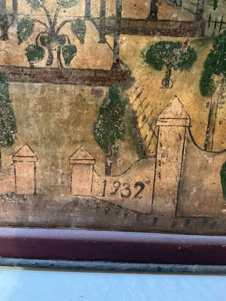Antique Indonesian Two sided painting, dated 1932 - image 6 of 6