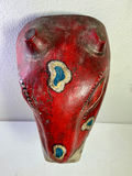 Another Hand Carved and painted Wood Folk Art Animal Mask - thumbnail 2 of 5
