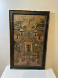 Antique Indonesian Paintings on Metal, framed in wood. - thumbnail 2 of 6