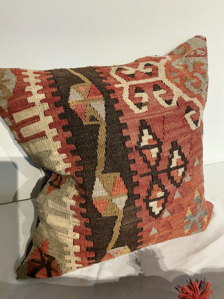 Three unique throw pillows, one Kilm - image 2 of 5