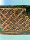 Small Vintage Carved trunk and Wicker basket - thumbnail 3 of 10