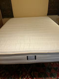 Carved wooden bed frame with memory foam mattress - thumbnail 6 of 9