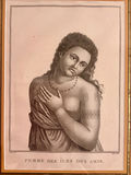 Matching framed Engravings 'Femme Des Iles Des Amis' - thumbnail 3 of 7