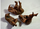 Trio of Terra cotta Rubenesque Nudes - thumbnail 1 of 14