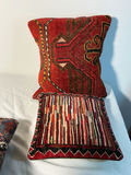 4 vintage Rug covered pillows - thumbnail 6 of 7