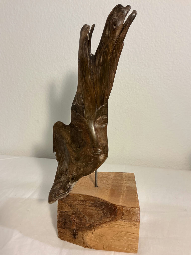 Three Unique Wood carved art - image 3 of 8