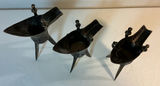 Vintage Bronze Monkey, 3 Antique Chinese Jue, and a carved bust - thumbnail 8 of 12