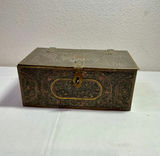 Wood and Metal Inlay Boxes and Metal vase - thumbnail 2 of 13