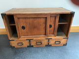 Antique Japanese Kansai Cedar merchant Cabinet - thumbnail 2 of 6