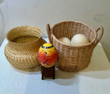 Woven baskets with Ostrich Eggs - thumbnail 4 of 7