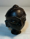 Vintage Bronze Monkey, 3 Antique Chinese Jue, and a carved bust - thumbnail 9 of 12