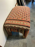 Kilm Rug Upholstered Bench - thumbnail 2 of 3