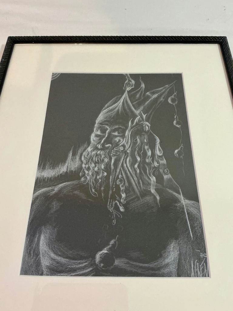 3 Unique Framed Artwork, two autographed by artist - image 3 of 12
