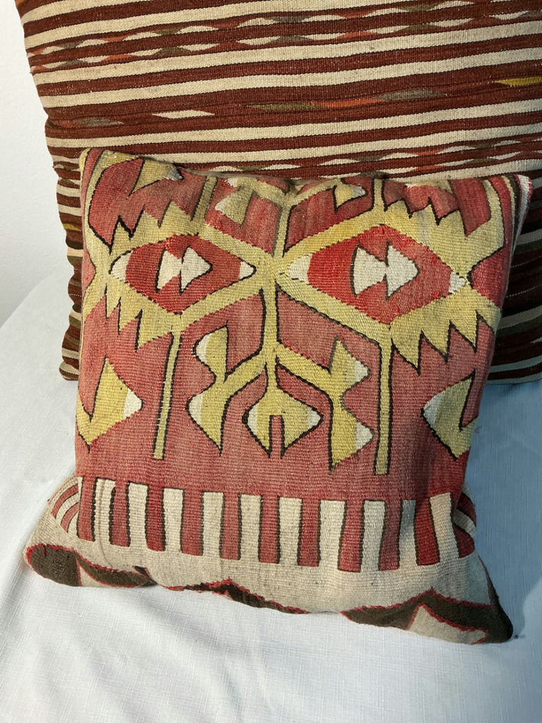 Two more vintage rug pillows - image 2 of 5