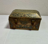 Wood and Metal Inlay Boxes and Metal vase - thumbnail 10 of 13