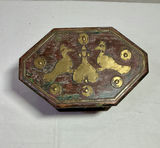 Wood and Metal Inlay Boxes and Metal vase - thumbnail 6 of 13