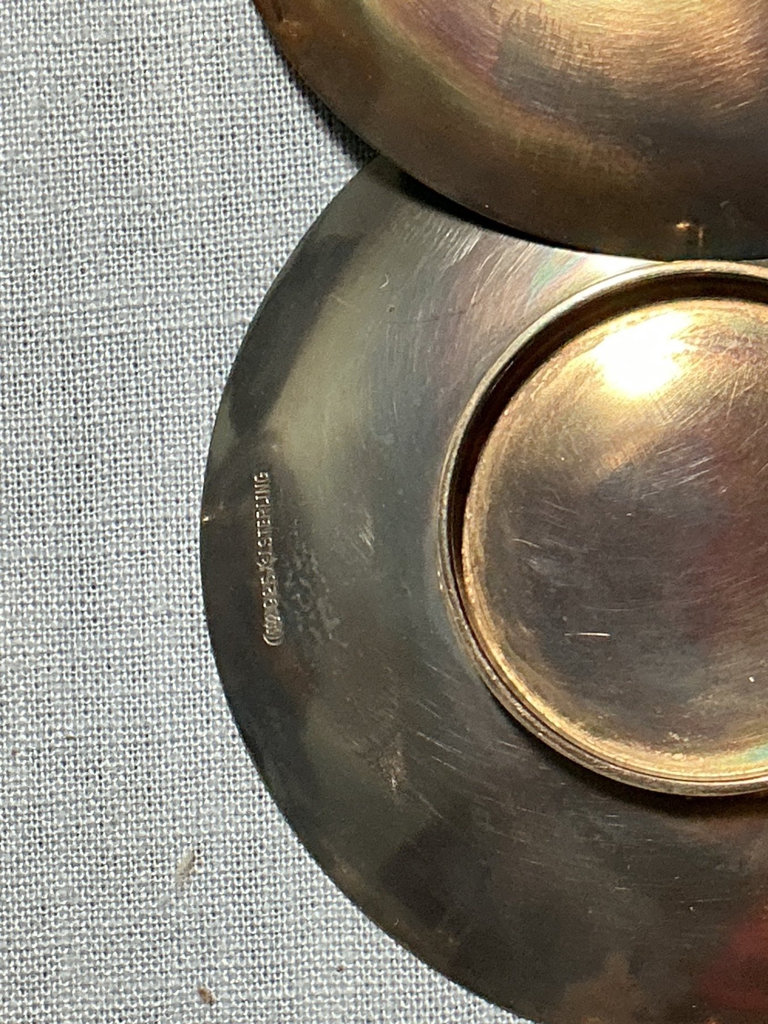 Vintage Silver Plate , Sterling and porcelain serving items - image 7 of 7