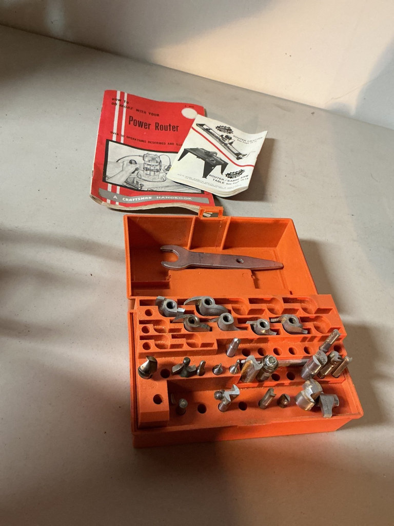 Craftsman router, bits - image 4 of 4