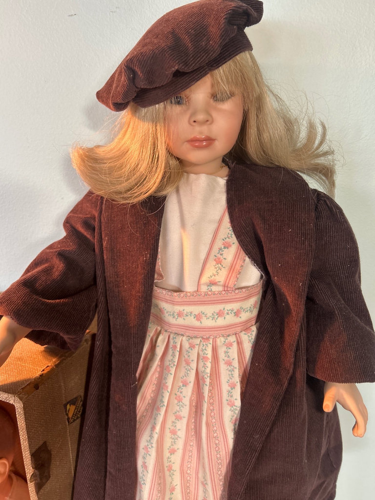 3 Vintage dolls with clothing and storage boxes - image 4 of 10