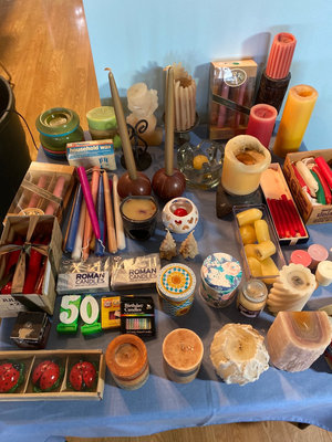 Assorted Candles and Candle-Making Supplies - Image 1 of 5