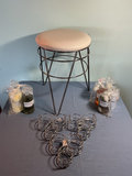 Vanity Stool and Bathroom Accessories - thumbnail 1 of 5