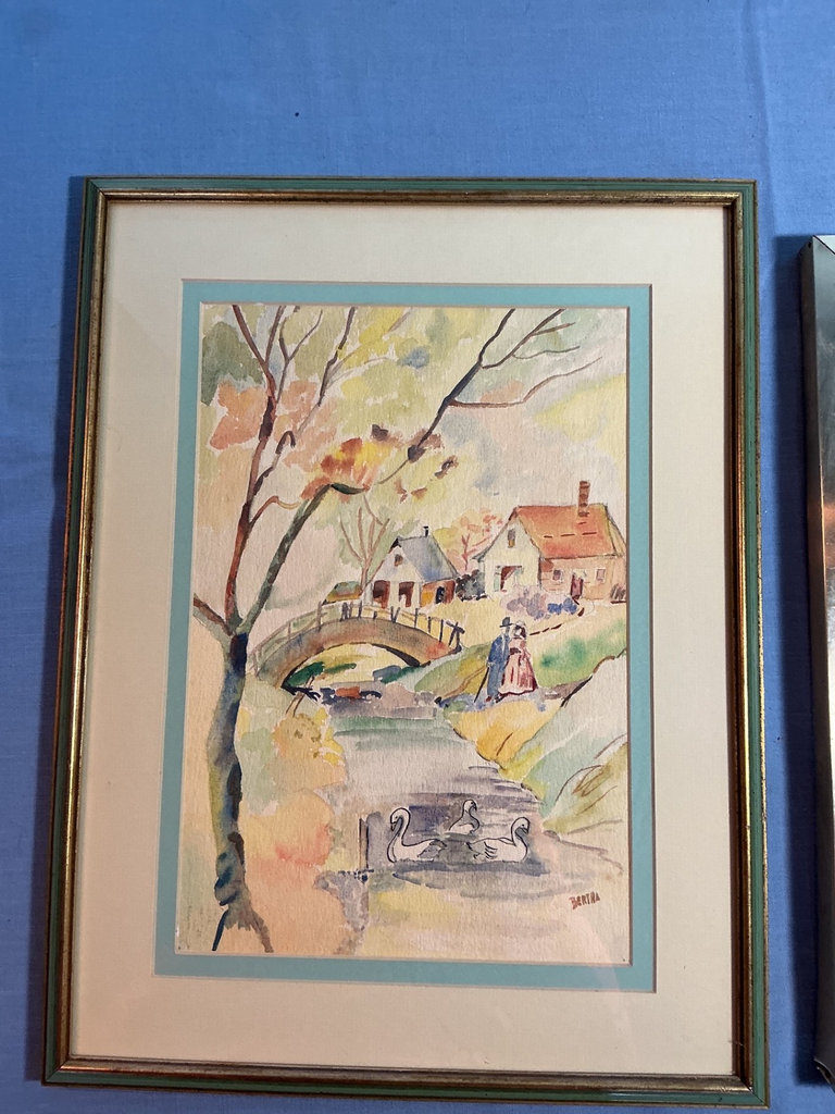 Signed and Framed Original Art. - image 5 of 9