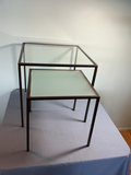 Three Glass-top Nesting Tables - thumbnail 3 of 3