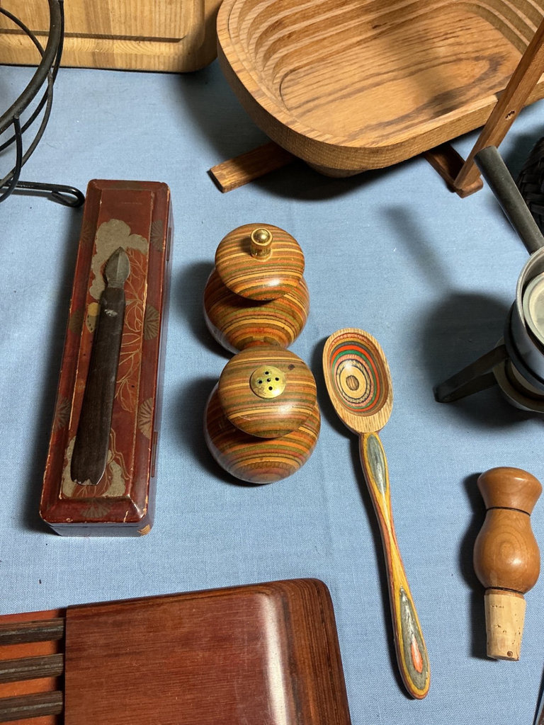 Collection of vintage kitchenware, utensils, and carving tools - image 3 of 14