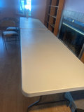 Two 6’ folding Tables, 2 folding Chairs - thumbnail 2 of 3