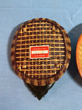 Assorted wooden masks, wicker baskets, and lacquered container - thumbnail 4 of 7