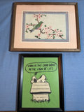 Framed Cross-Stitch and Pressed-Flower Wall Art - thumbnail 2 of 6