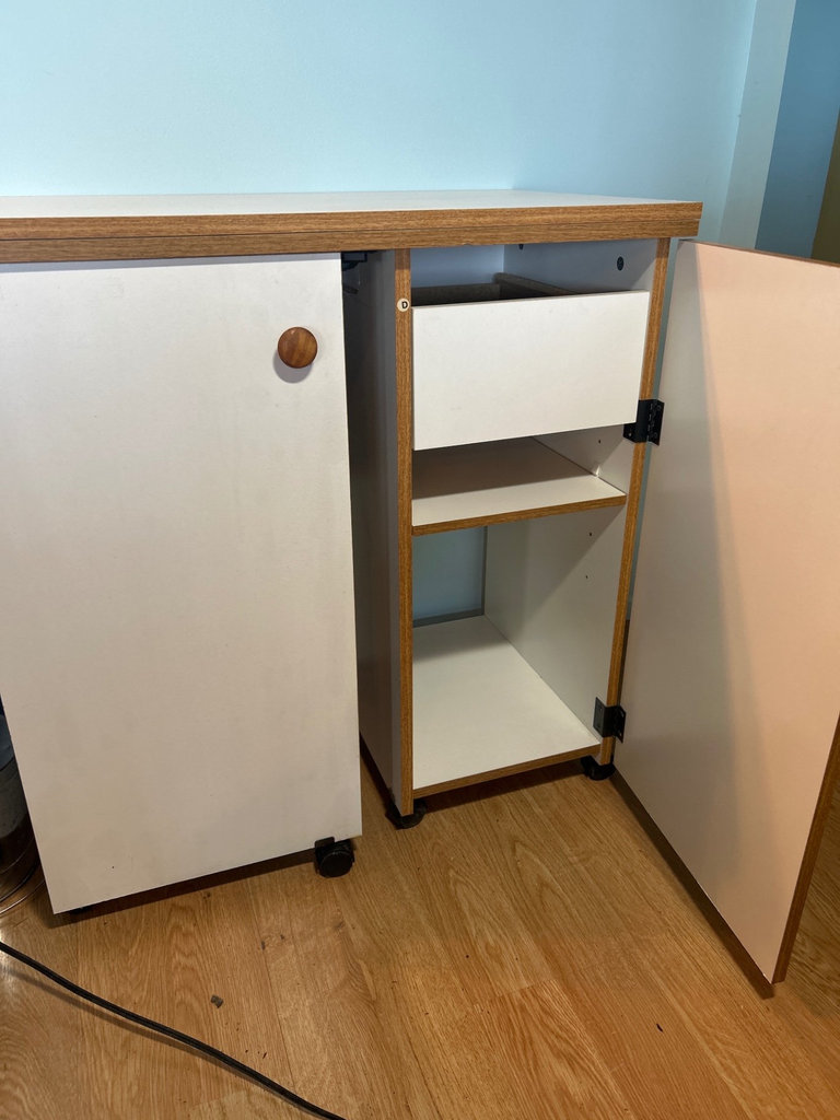 White Sewing Cabinet - image 2 of 4