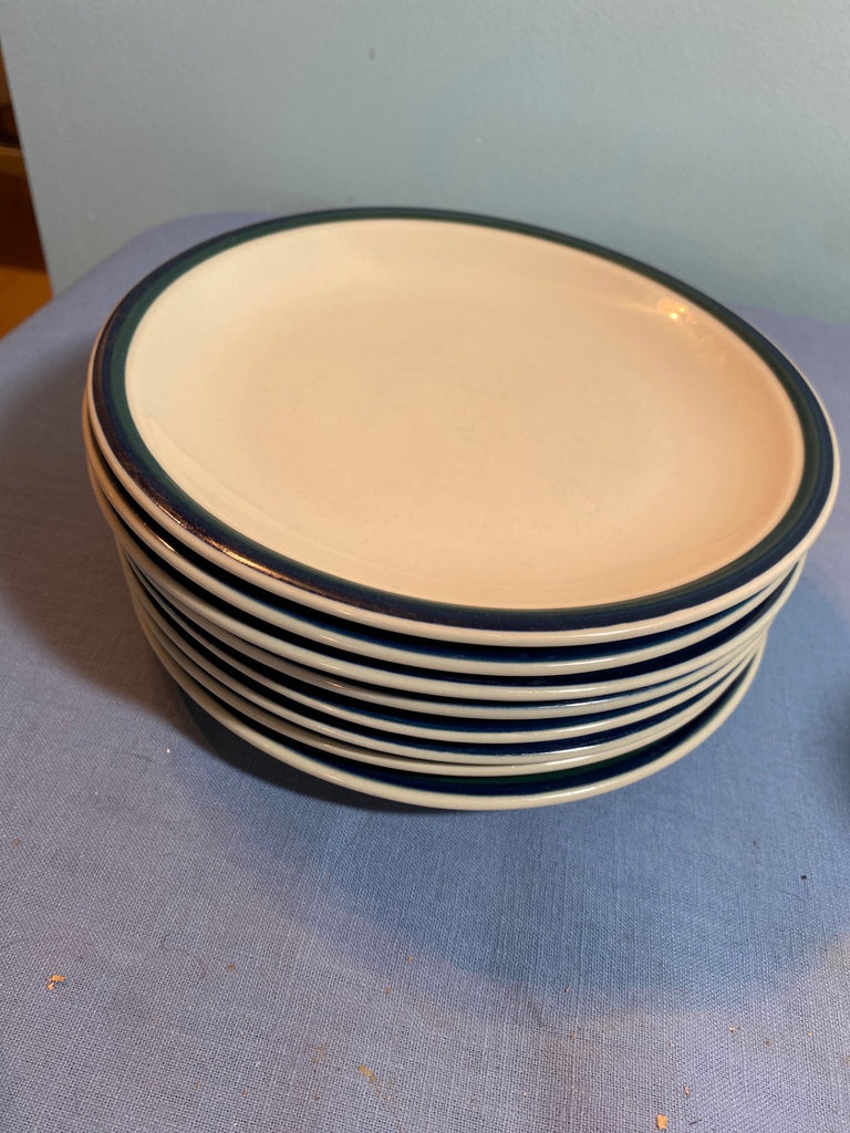 Casual Settings Stoneware Dinnerware Set with Multicolor Border, Pflattzgraff butter dish - image 5 of 8