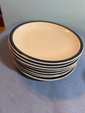 Casual Settings Stoneware Dinnerware Set with Multicolor Border, Pflattzgraff butter dish - thumbnail 5 of 8