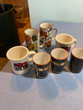 Assorted Vintage ceramic mugs, bowls with lids, and skewers - thumbnail 3 of 4