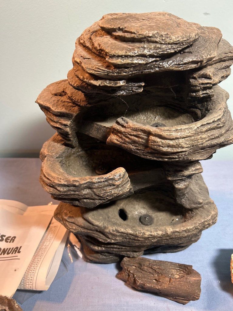 Rock and mineral fossil and geode collection, Rock Like Fountain - image 3 of 7