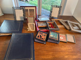 Assorted picture frames, photo albums, and binders - thumbnail 1 of 4