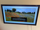 Wall-mounted LG LED TV with mounting hardware, accessories - thumbnail 1 of 5