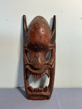 Assorted wooden masks, wicker baskets, and lacquered container - thumbnail 6 of 7