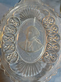 Set of vintage clear glassware and commemorative plate - thumbnail 2 of 7