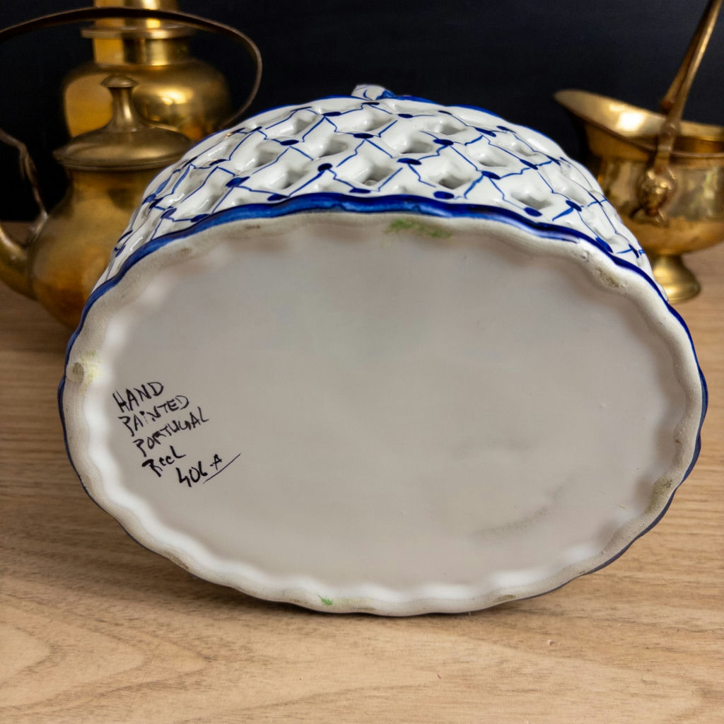 Traditional Blue and White and Brass Decor - image 10 of 19
