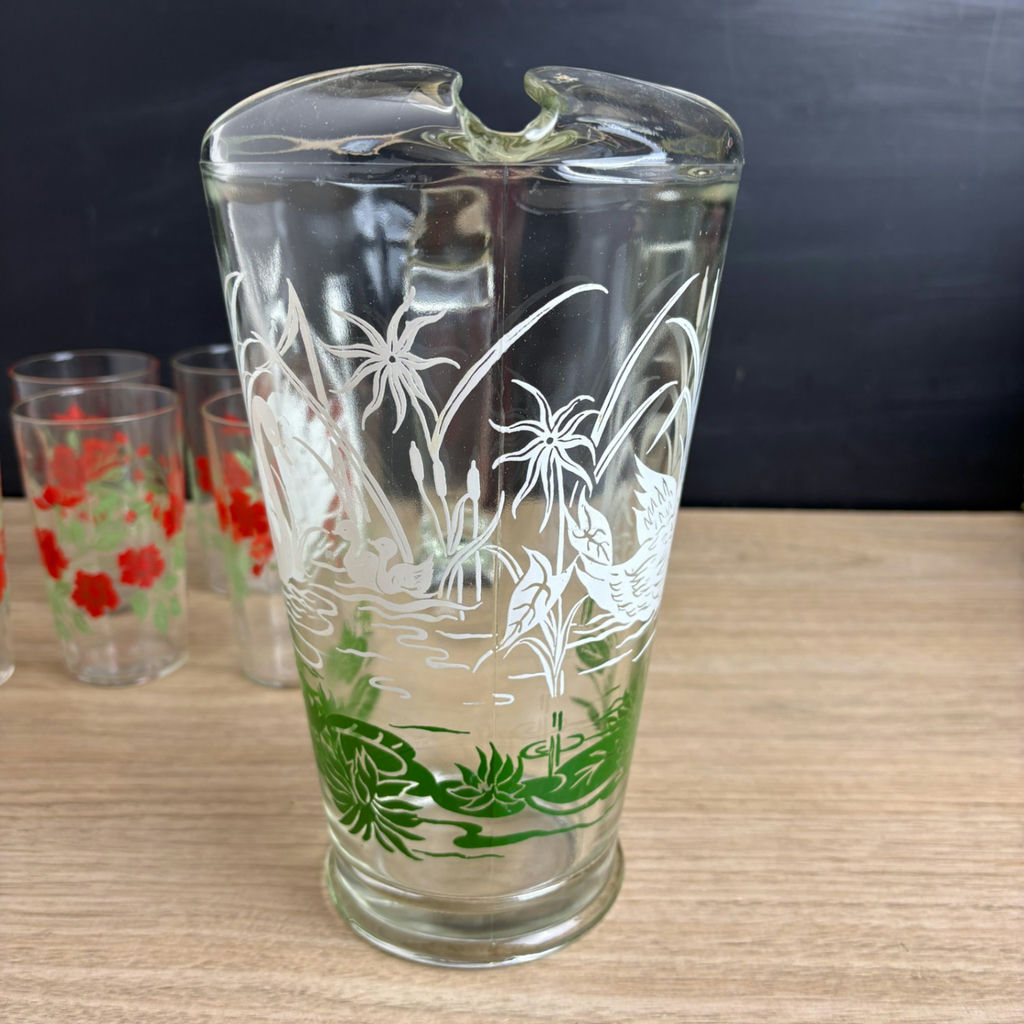 1960s Pitcher and Glasses - image 3 of 17