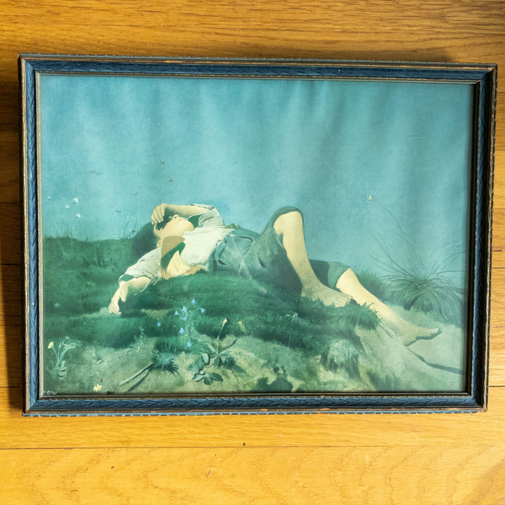 "A Shepherd Boy" Vintage Lithograph - image 1 of 8
