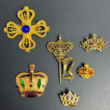 Vintage Crown Brooches - thumbnail 1 of 15