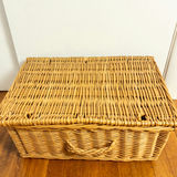 Vintage Wicker Lidded Hampers Stack, Set of 3 - thumbnail 11 of 14