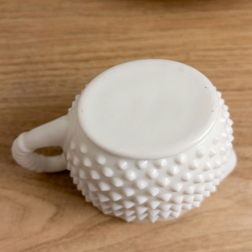 Milk Glass with Fenton Hobnail - image 5 of 19