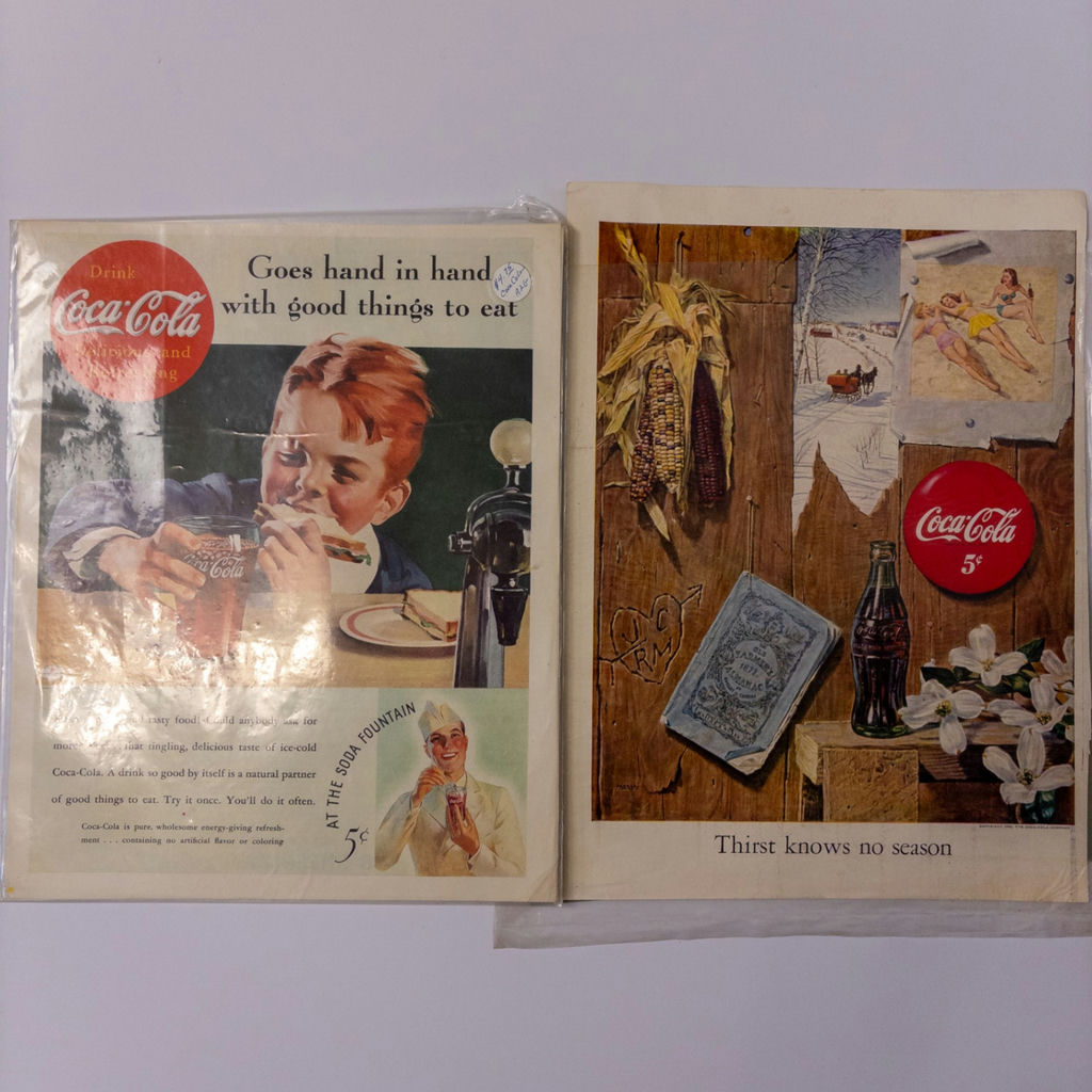 Collection of Vintage Coca-Cola Print Advertisements - image 2 of 9